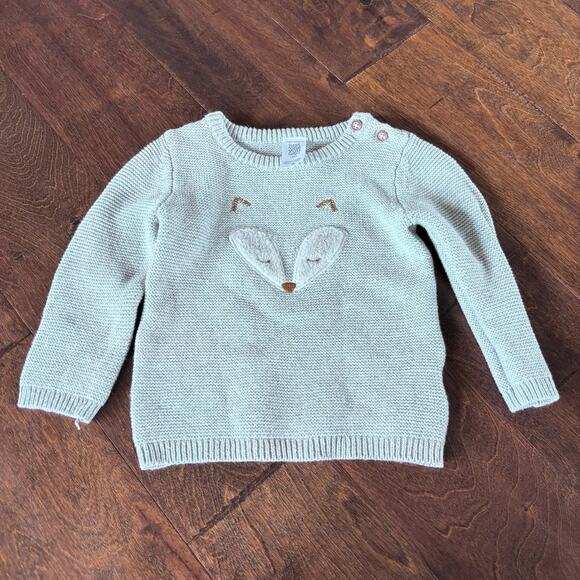 Carter’s Boys 12 Month Knit Pullover Sweater Gray Fox - Picture 1 of 6